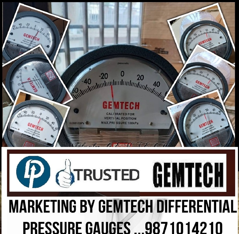 Popular Cities "gemtech Differential Pressure Gauge Wholesalers" By  Varanasi at 5310.00 INR at Best Price in Delhi | D. P. Engineers