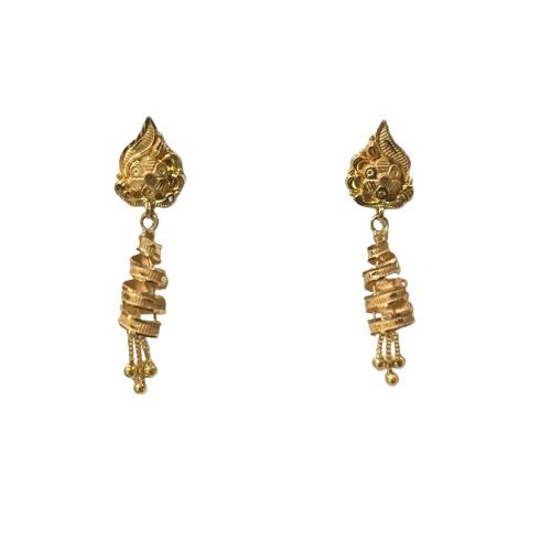 Ladies LC Gold Earring