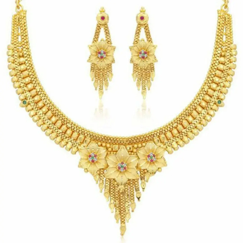 18.980Gms Gold Necklace Set - Color: As Per Requirement