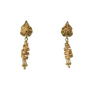 Ladies LC Gold Earring