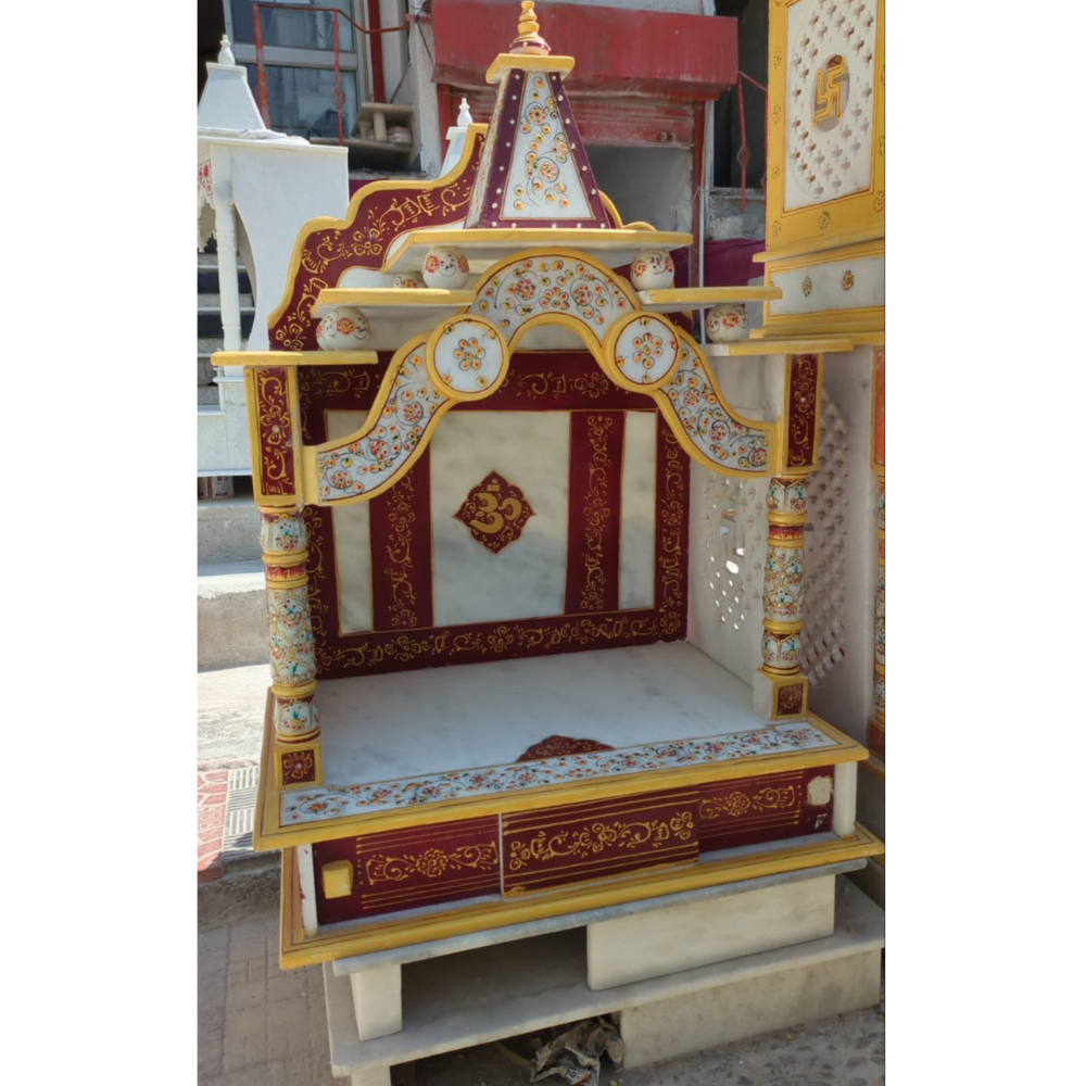 Polished Makrana marble temple