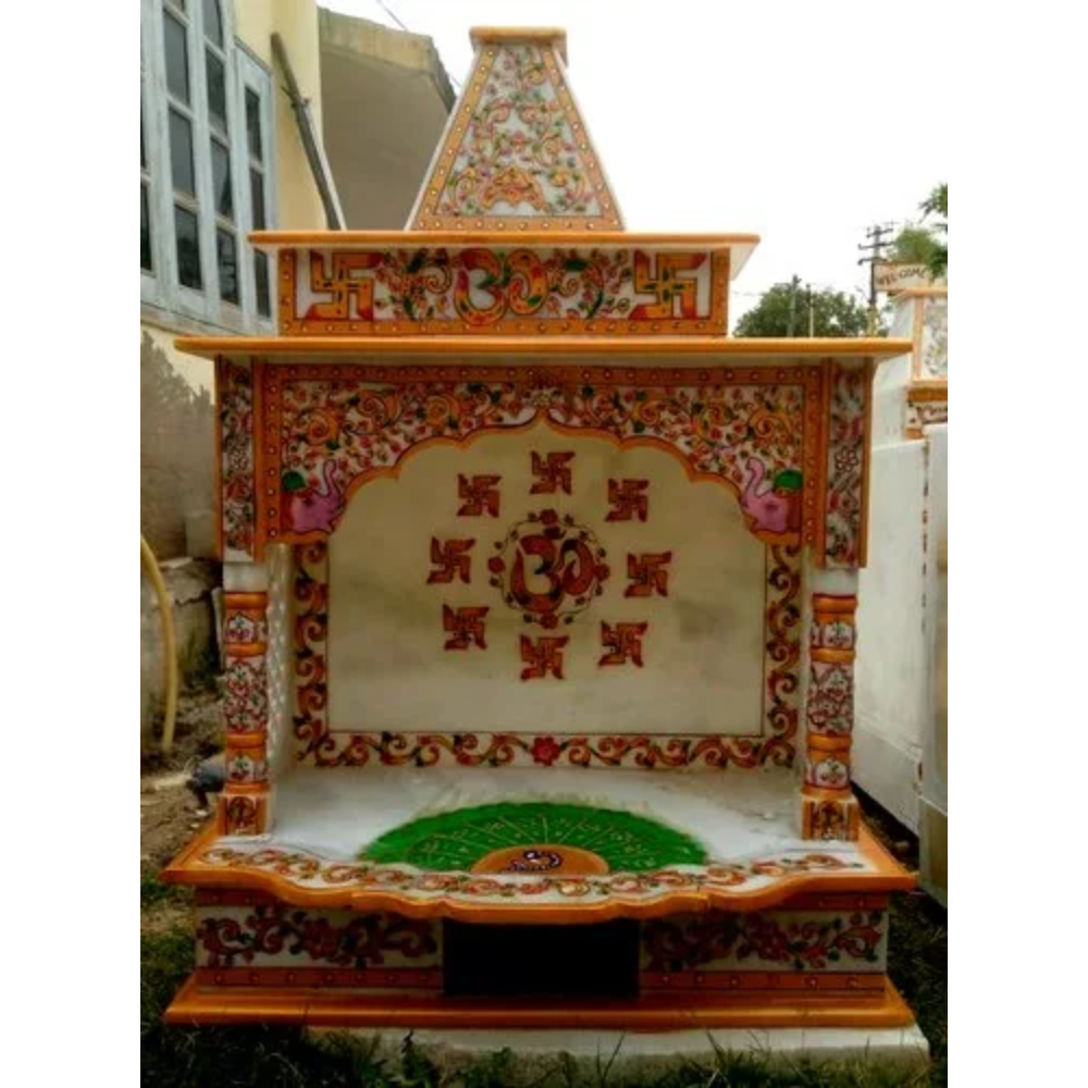 Polished Makrana marble temple