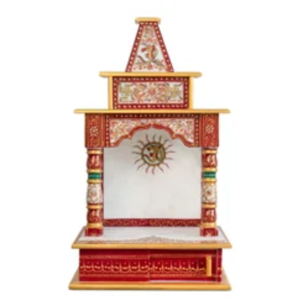 Beautiful painted Marble Mandir