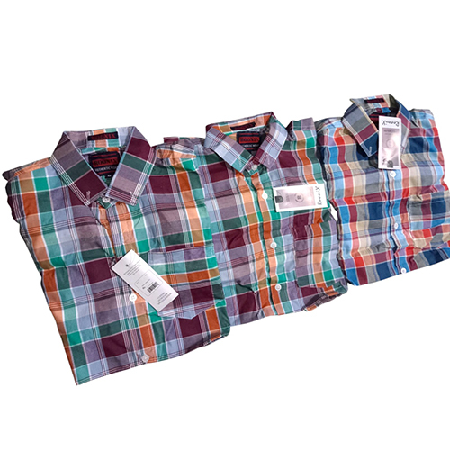 Mens Paper Cotton Fabric Shirt - Collar Style: Straight