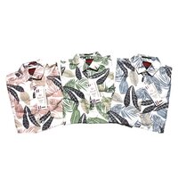 Mens Printed Shirt - Collar Style: Straight