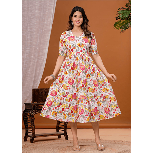 Maternity Feeding Dress - Color: Multicolor