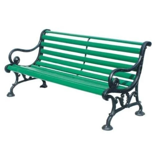 Cast Iron Bench - Color: Green And Black
