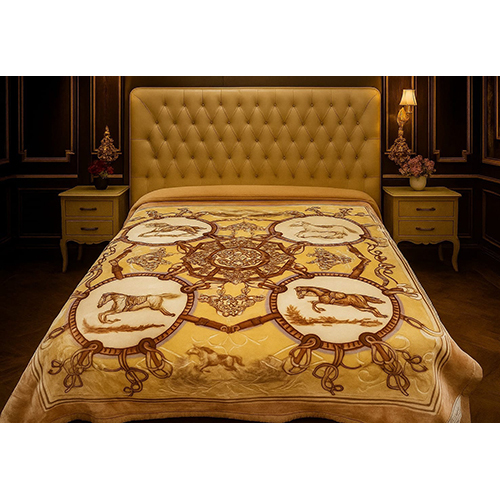 Designer Cherry Blossom Blanket - Color: Multi Colour