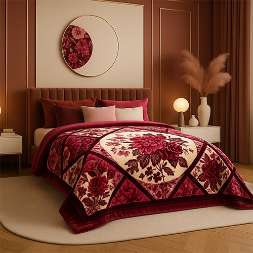 8 KG DP Flower Design Blanket