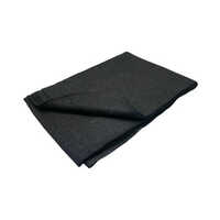 Black Woollen Blanket - Material: Wool