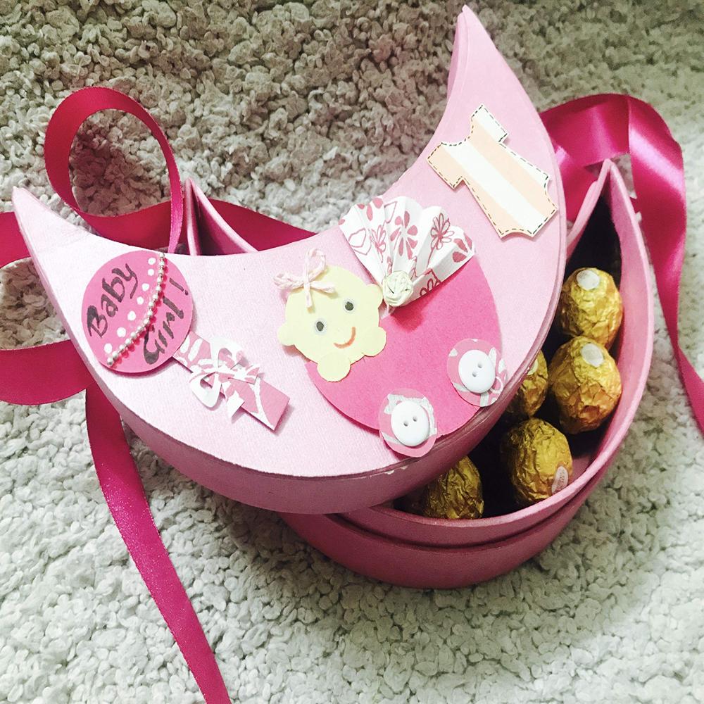 chocolates & sweets baby announcement box.