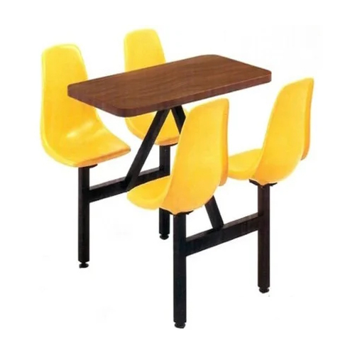Frp Six Seater Restaurant Table - Color: Multicolor