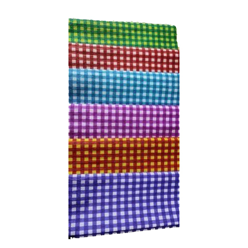 Checked Design Crepe Paper Sheets - Color: Multi Colour