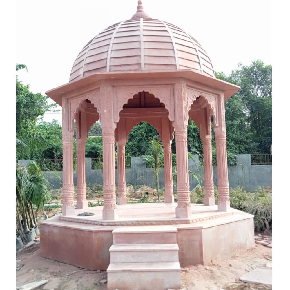 teak sandstone gazebo