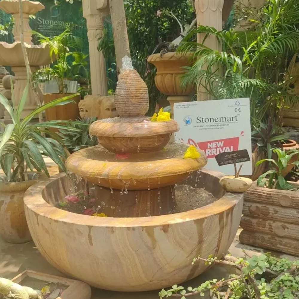 Sandstone 3 Tier Fountain