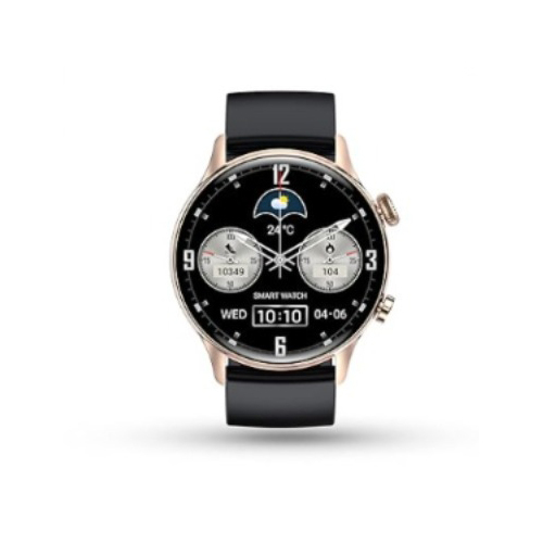 Pebble Spectra Amoled Always-On Display Bluetooth Calling Midnight Gold Smartwatch - Features: Touchscreen