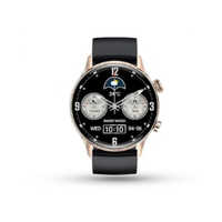 पेबल स्पेक्ट्रा एमोलेड हमेशा-चालू प्रदर्शन ब्लूटूथ कॉलिंग मिडनाइट गोल्ड स्मार्टवॉच