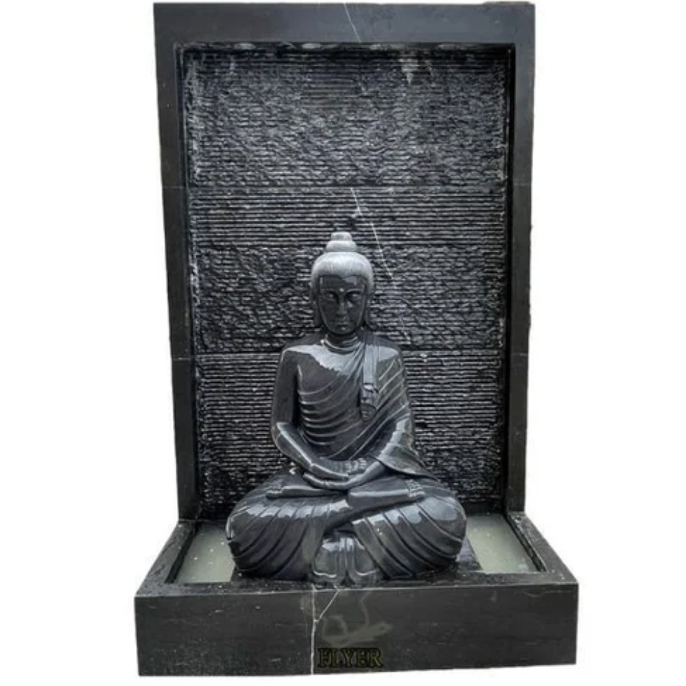 Black Marble Wall Fountain