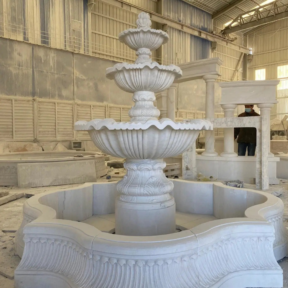 great shape stone water fountain