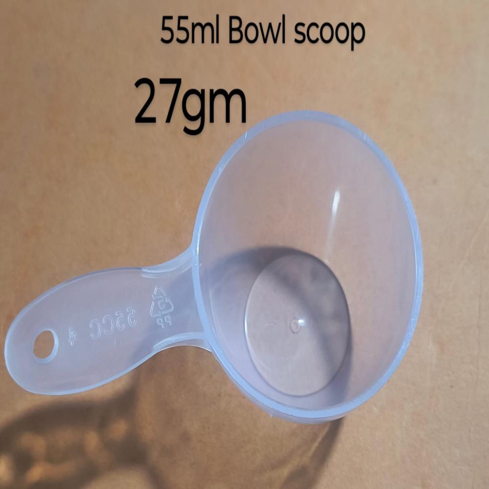 55 Ml Bowl Scoops - Color: Transparent