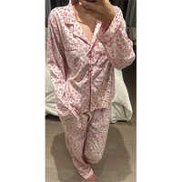 Full Sleeve Ladies Night Dress - Color: Pink