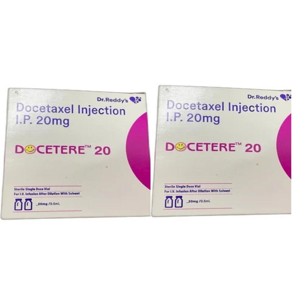 Docetere Docetaxel 20mg Injection - Origin: India