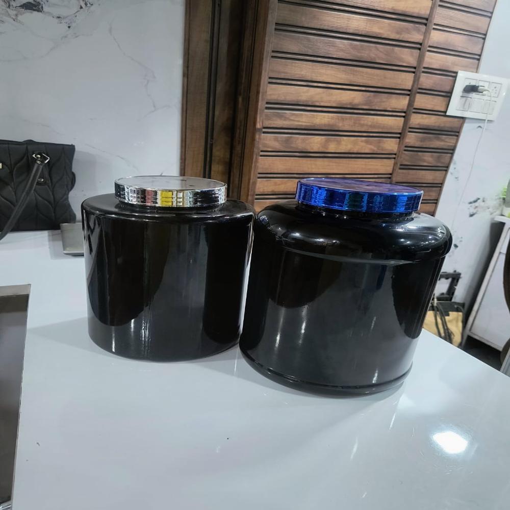 3 Kg Protien Jar - Color: Black