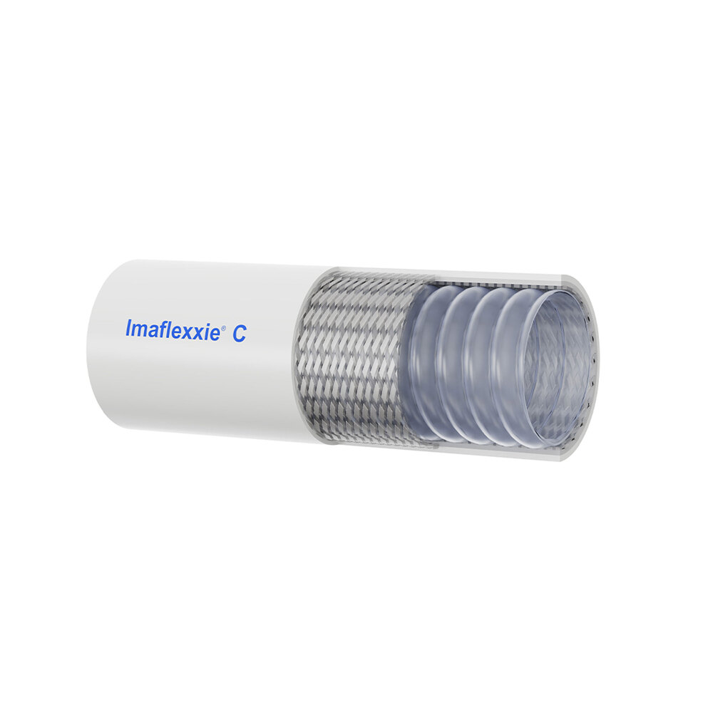 Imaflexxie PTFE Lined Hose with SS 304 Braiding Having Outermost Platinum Cured Silicone Cover