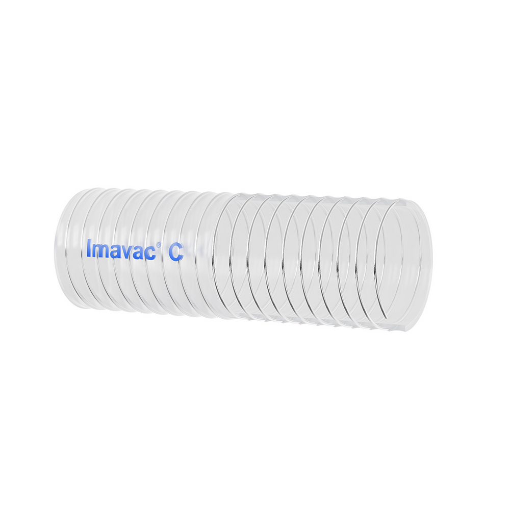 Imavac-C - Platinum Cured Inner smooth bore Silicone Hose Reinforced with SS 316 Helical Wire