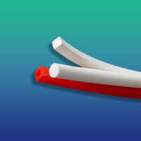 Silicone Cords Strips & Gaskets - Silicon, Multiple Diameters, Orange, Medium Durometer, Smooth Finish, Low Compression Set