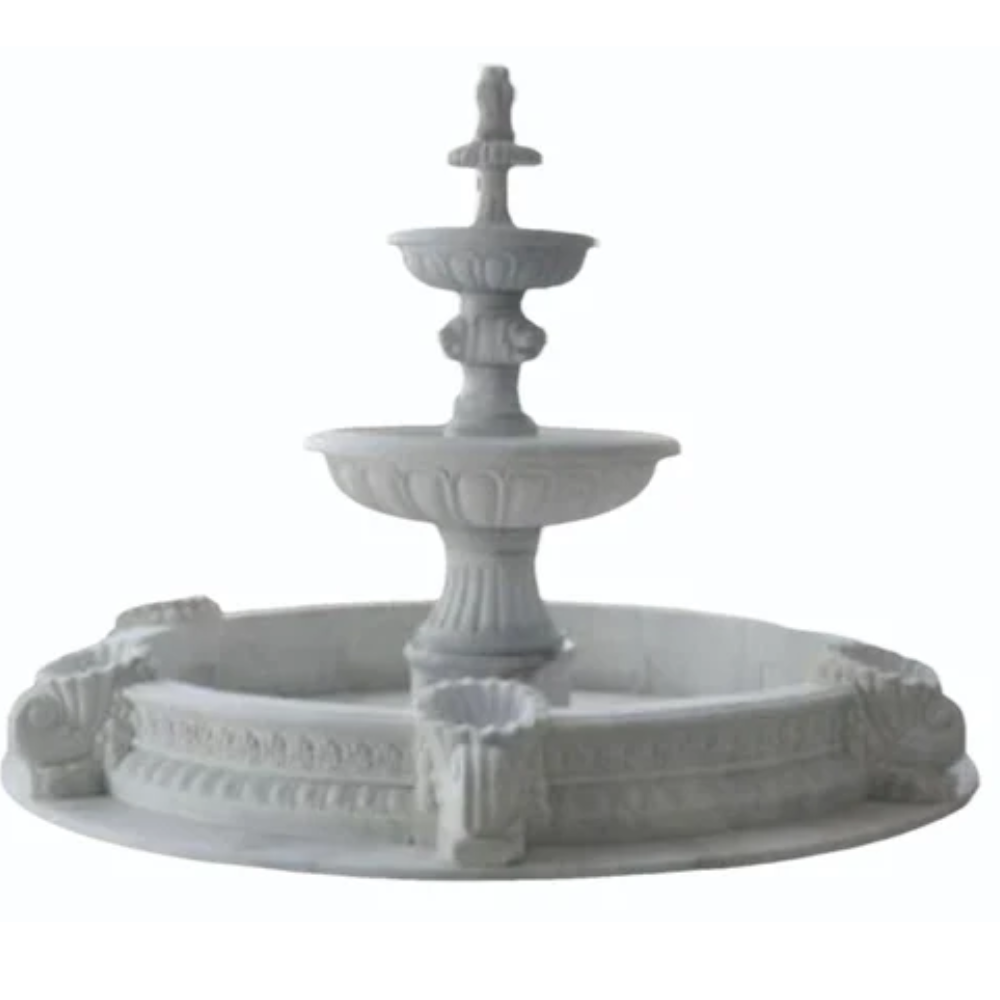 white marble stylish fountain