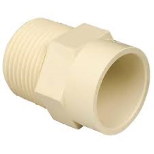 Male Threaded Adaptor - Cpvc/brass, Ansi Standard Size, Hot Rolled Technique | High-pressure Reducing Fitting For Connecting Pipes