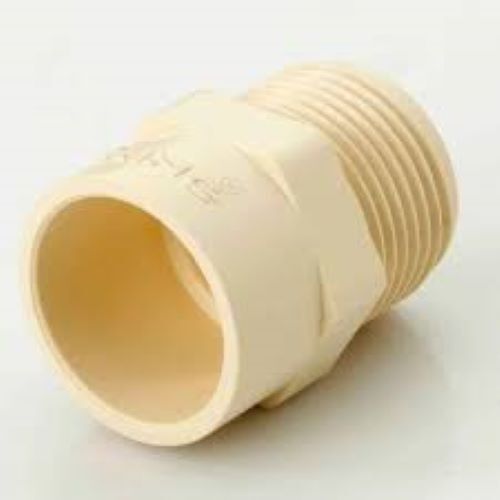 Male Threaded Adaptor - Cpvc/brass, Ansi Standard Size, Hot Rolled Technique | High-pressure Reducing Fitting For Connecting Pipes