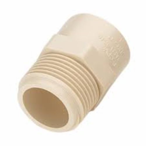 Male Threaded Adaptor - Cpvc/brass, Ansi Standard Size, Hot Rolled Technique | High-pressure Reducing Fitting For Connecting Pipes