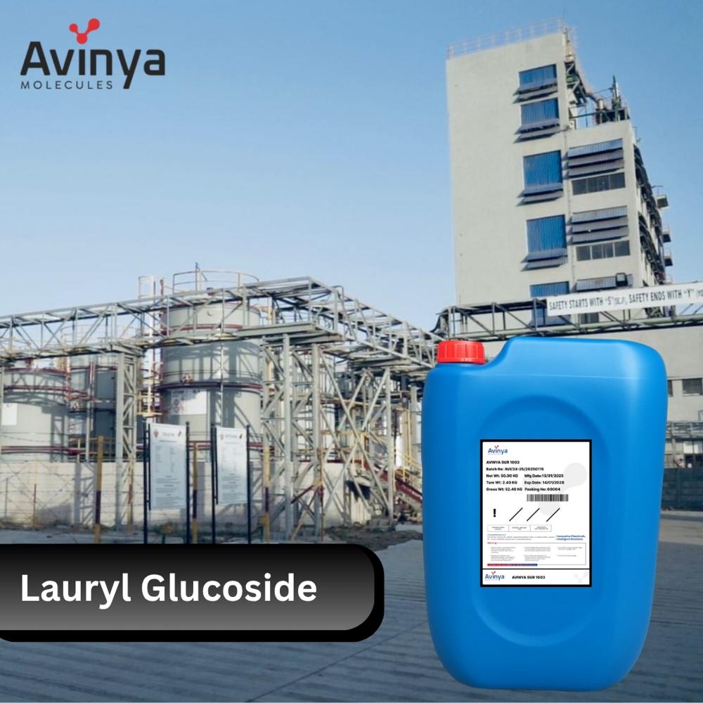 Lauryl Glucoside - C12-14 Alkyl Polyglycoside, 99.9% Purity, Pale Yellow Water Soluble Liquid, Ideal For Laundry & I&i Cleaning Applications