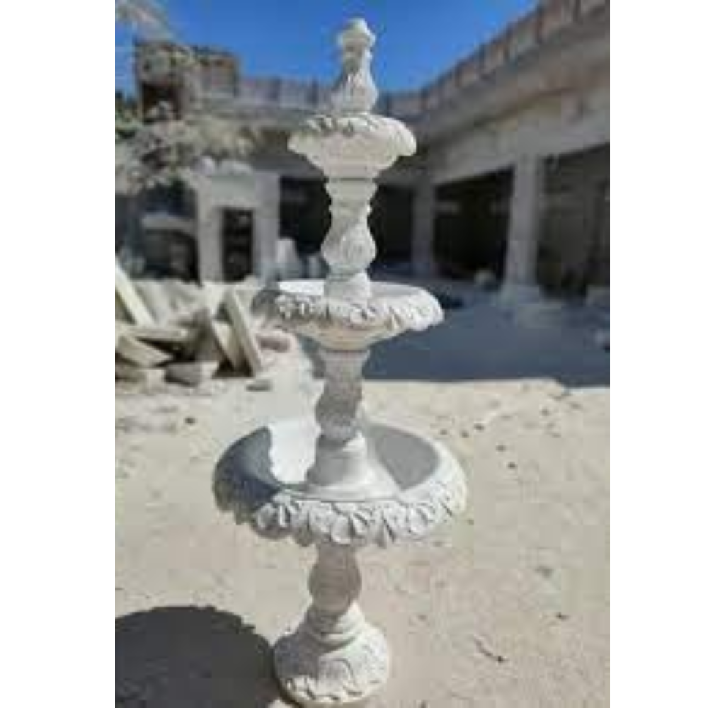 two different tier shape marble water fountain