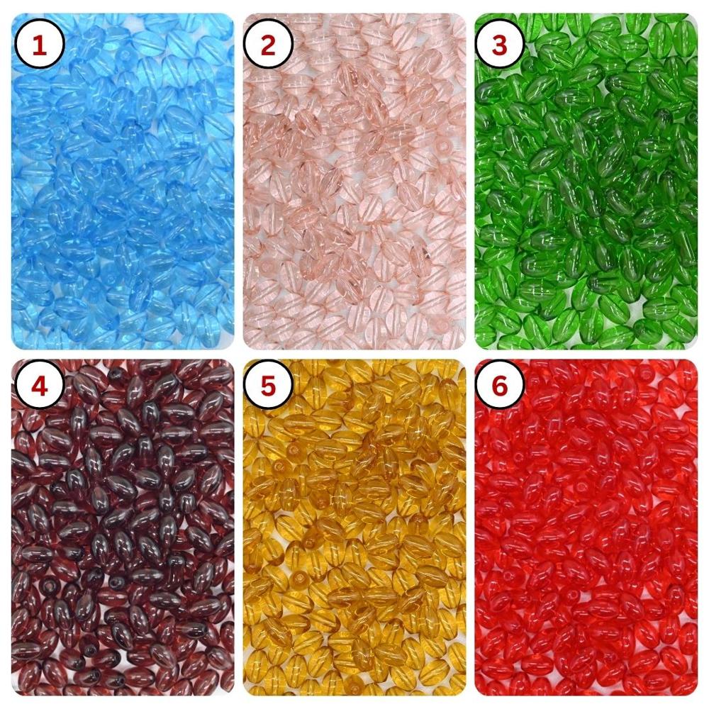 Glass Pony Beads | Size : 9mm