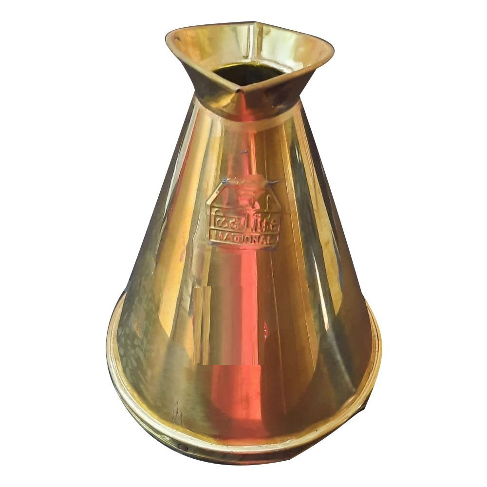 Petrol Brass Jar - Color: Golden