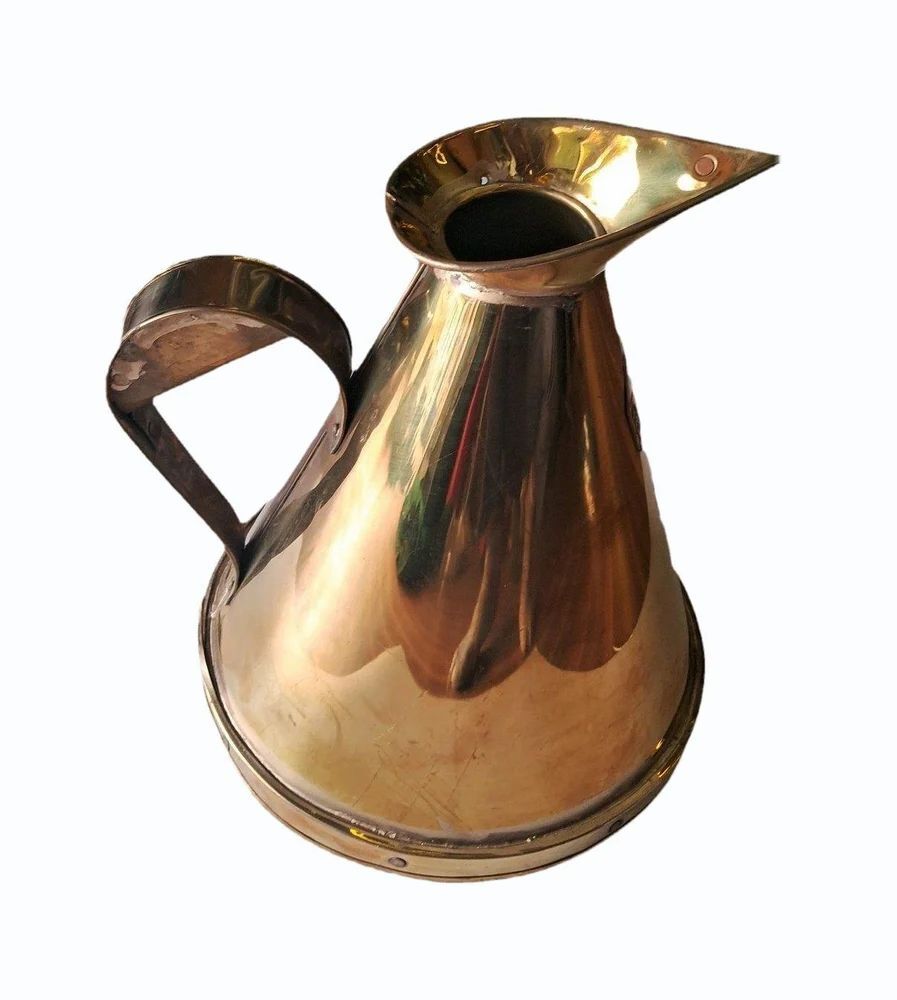 Petrol Brass Jar - Color: Golden