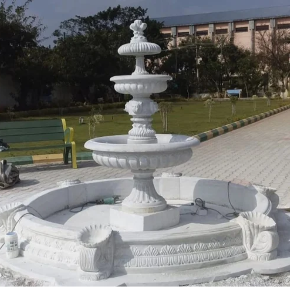 great shape marble water fountain