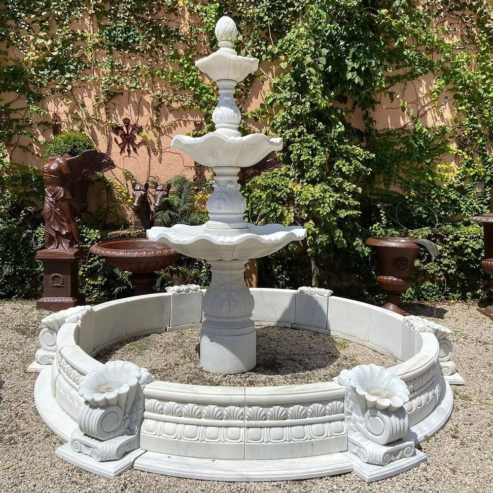 great shape marble water fountain