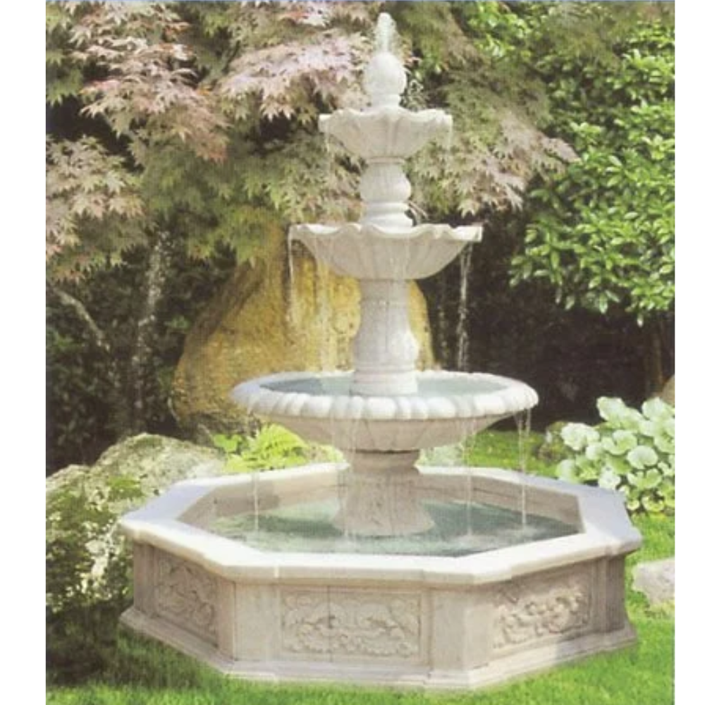 great shape marble water fountain