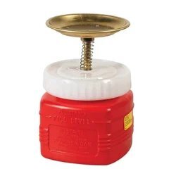 Justrite Plunger Can 14018 - Color: Red