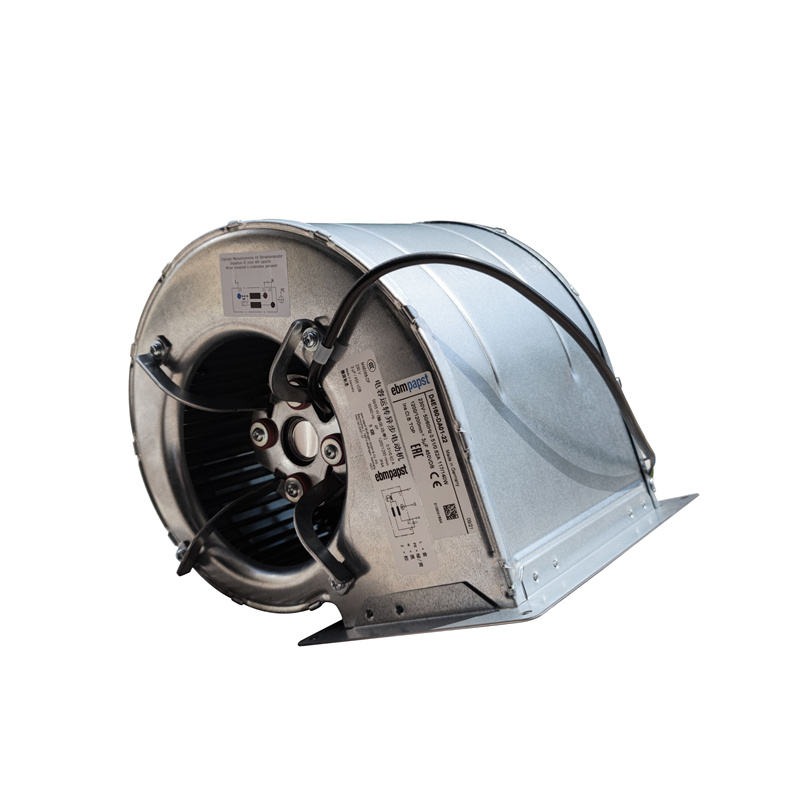 Ebmpapst D4e160-da01-22 230v Ac 117w 160mm 1200rpm Ball Bearing Turbine Inlet Blower Centrifugal Cooling Fan - Color: Silver