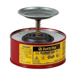 Justrite Plunger Can 10108 - Color: Red