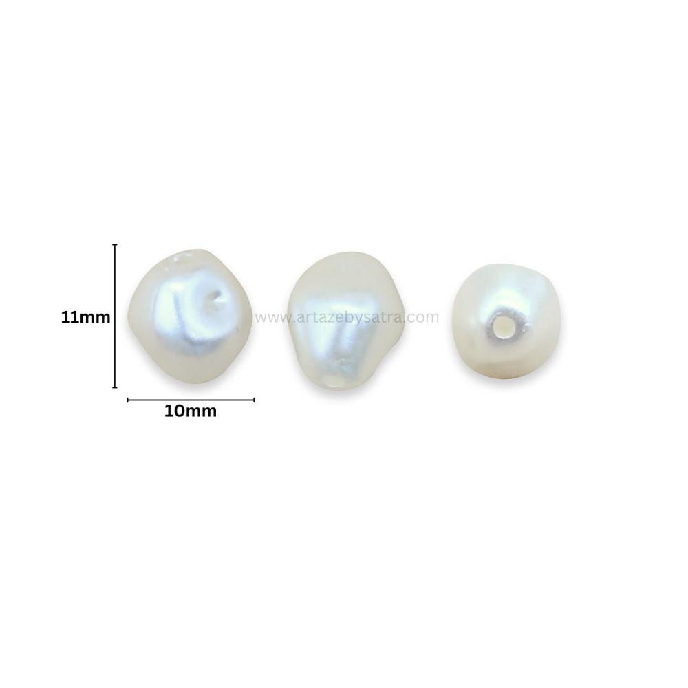 Irregular Pearl Pearlized Beads | Size : 11mm