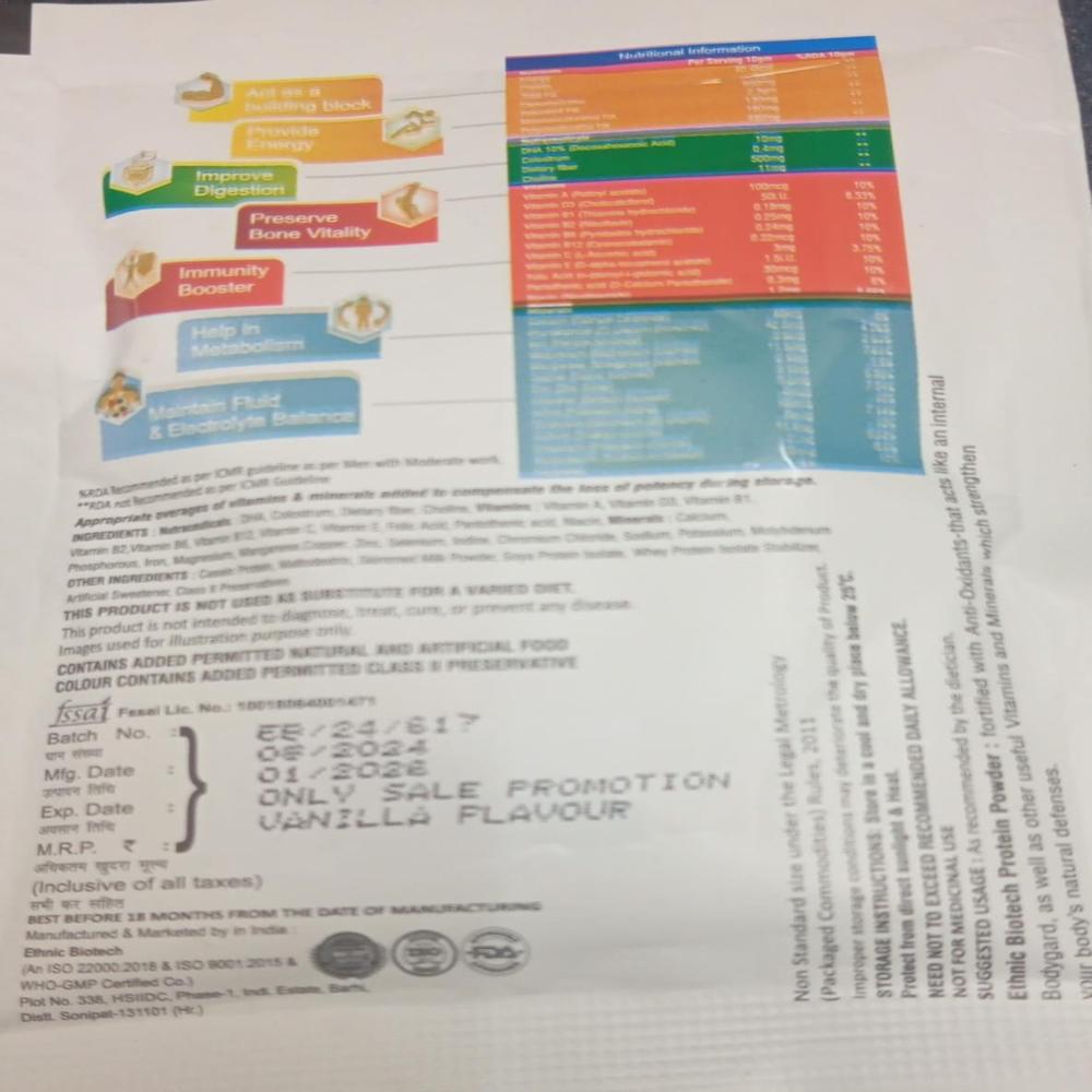 10g Ethnic Biotech Protein Powder