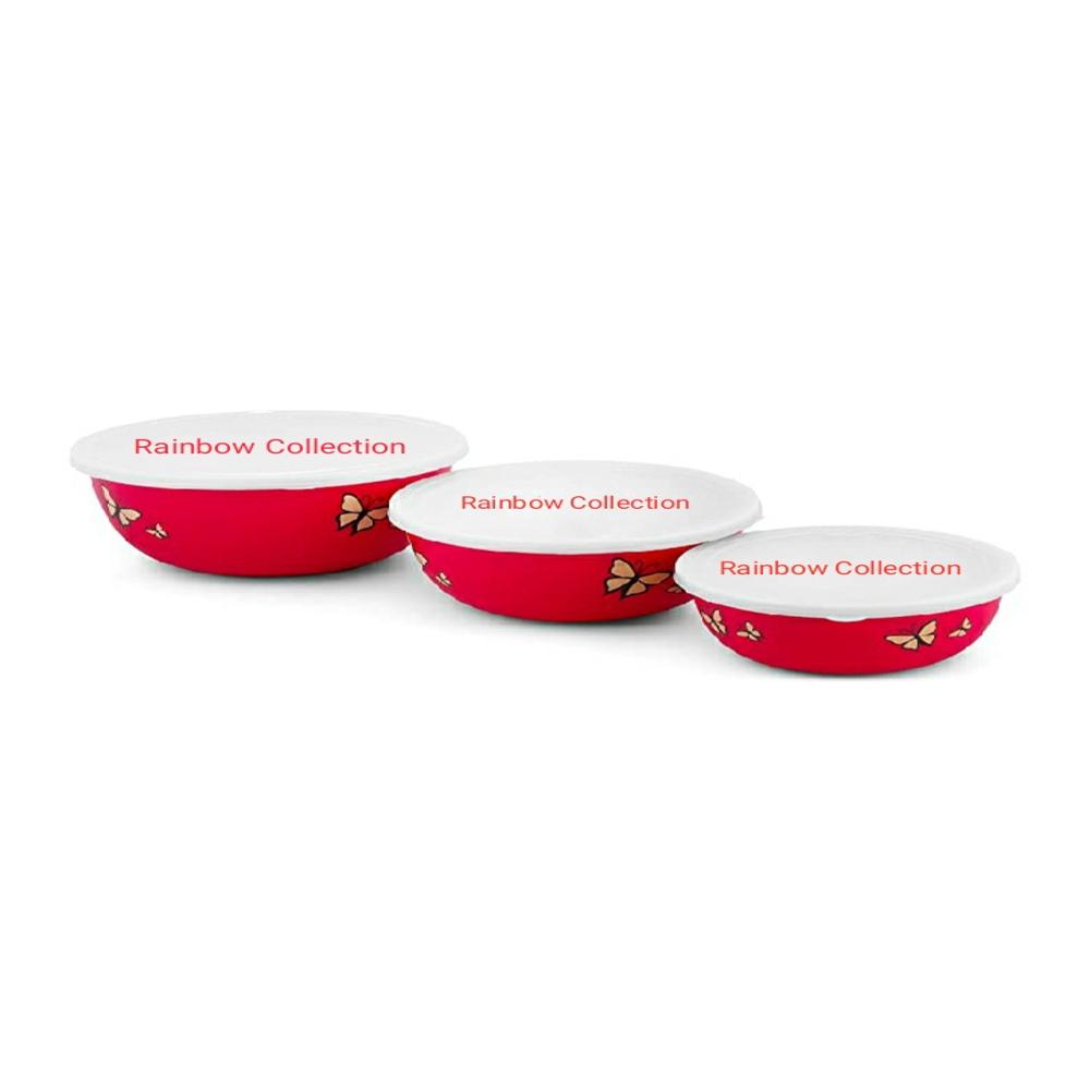 Stainless Steel Microwave Safe Euro Bowl Set of 3