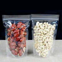 Transparent Stand Up Zip Pouch - Color: Different Available