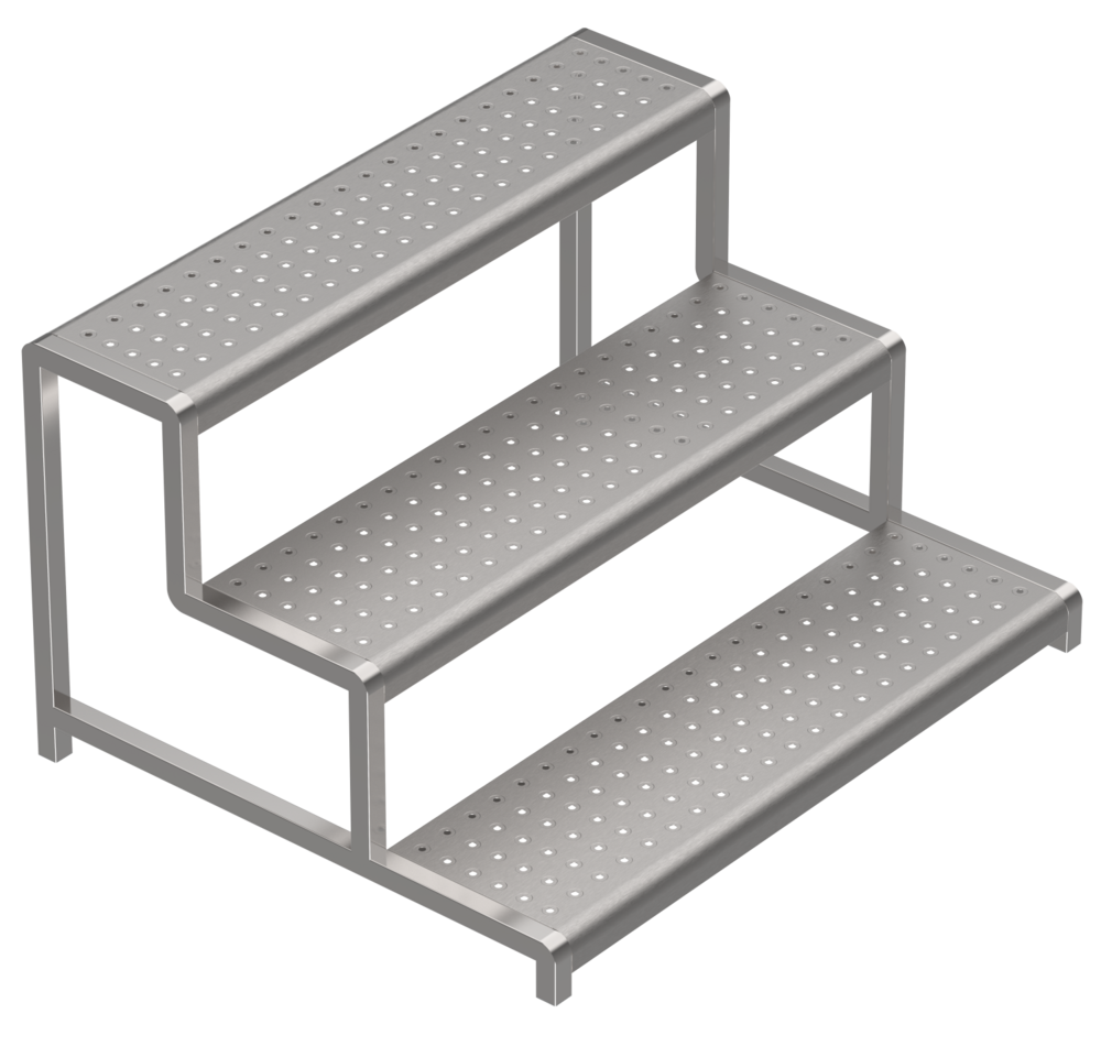 SS Pot Stand 3 Tier SPS-100-SS